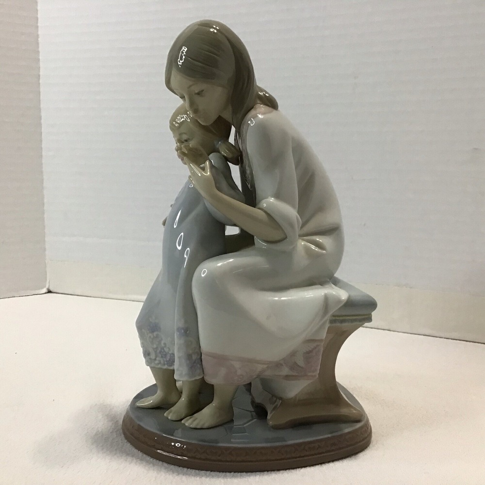 Tenderness LLADRO #1527 Mother & Child Issued 1987 Retired 2004 Glazed 8.75X5.50